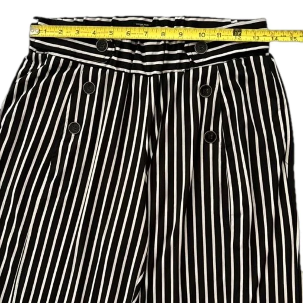 Robert Louis Palazzo Pants, Size PL, Black & White Striped - Picture 4 of 8